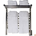 Amba Jeeves MSB-20 M Shelf Straight Electric Towel Warmer, Brushed, 20-1/2