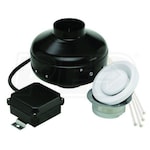 Soler & Palau KIT-PV100x Power Vent Inline Centrifugal Turbo Duct Fan Single Vent Kit w/ Intake Grille - 4