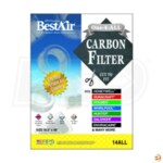 BestAir Pro Universal Replacement Carbon PreFilter, fits most Wick Air Cleaners, cut-to-fit  16 x 48
