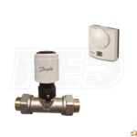 Danfoss Deluxe Zone Valve Package, RETB Thermostat, TWA Actuator with End Switch & 3/4