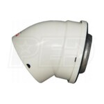 Rinnai 45-Degree Elbow (Qty of 2) - Metal Inner/Plastic Outer