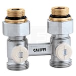 Caleffi Two-pipe Straight Panel Radiators Valve - 1/2