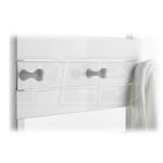 Runtal Omnipanel - Accent Panel with Robe Knobs - Chrome Knobs - Chrome Accent - 24