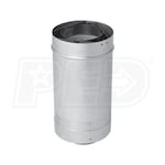 Crown Boiler Co. 100mm Diameter - Concentric Adjustable Straight Vent Pipe - 19.5