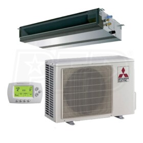 View Mitsubishi - 36k BTU Cooling Only - P-Series Concealed Duct Air Conditioning System - 15.0 SEER