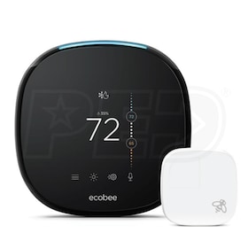 View ecobee ecobee4 - Smart Wi-Fi Thermostat 4H/2C - 7-Day Programmable - HomeKit & Alexa Enabled