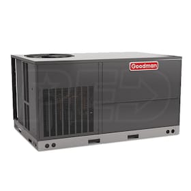 View Goodman GPG16M - 5 Ton Cooling - 138,000 BTU/Hr Heating - Packaged Gas/Electric Central Air System - 16 SEER - 81% AFUE - 208-230/1/60