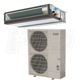 View Mitsubishi - 42k BTU Cooling Only - P-Series Concealed Duct Air Conditioning System - 16.1 SEER