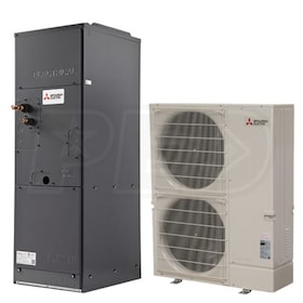 View Mitsubishi - 42k BTU Cooling + Heating - P-Series H2i Multi-Position Air Handler Air Conditioning System - 15.4 SEER2