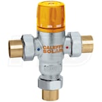 Caleffi 3-Way Adjustable Thermostatic Mixing Valve, built-in inlet check valves, 1
