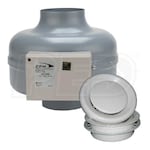 Continental Fan - Adjustable Grille Bathroom Ventilation Kit - 235 CFM - 6