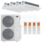 Durastar Sirius Heat™ Ceiling Cassette 4-Zone System - 36,000 BTU Outdoor - 6k + 6k + 6k + 6k Indoor - 20.0 SEER2