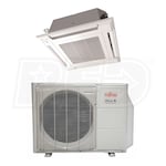 Fujitsu - 18k BTU Cooling + Heating - Compact Ceiling Cassette Air Conditioning System - 20.1 SEER