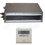 Fujitsu - 9k BTU Cooling + Heating - Slim Concealed Duct Air Conditioning System - 21.5 SEER