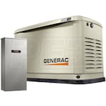 Generac Guardian™ 16kW Aluminum Standby Generator System (100A ATS w/ 16-Circuit Load Center) w/ Wi-Fi + QwikHurricane® Pad + Battery