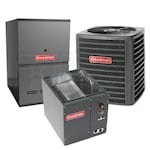 Goodman - 2.5 Ton Cooling - 80k BTU/Hr Heating - Air Conditioner + Variable Speed Furnace Kit - 14.0 SEER - 80% AFUE - For Downflow Installation