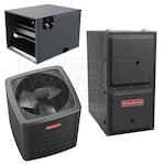 Goodman - 4.0 Ton Cooling - 100k BTU/Hr Heating - Air Conditioner + Variable Speed Furnace Kit - 16.7 SEER2 - 96% AFUE - Horizontal
