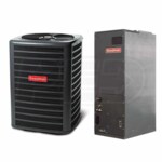 Goodman - 1.5 Ton Cooling - 18k BTU/Hr Heating - Heat Pump + Air Handler Kit - 14.0 SEER - 8.2 HSPF