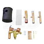 Goodman - 4.0 Ton Cooling - 120k BTU/Hr Heating - Heat Pump + Furnace Kit - 14.5 SEER - 96% AFUE - For Downflow Installation