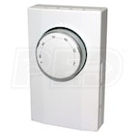 King Electric - Double Pole Mechanical Thermostat - 18 Amp - White