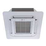 LG Ceiling Cassette 2-Zone LGRED° Heat System - 24,000 BTU Outdoor - 7k + 18k Indoor - 21.0 SEER2