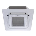 LG Ceiling Cassette 3-Zone System - 24,000 BTU Outdoor - 7k + 12k + 12k Indoor - 22.5 SEER2