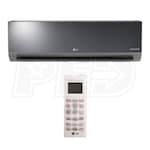 LG - 18k BTU Cooling + Heating - Art Cool Mirror Wall Mounted Air Conditioning System - 20.5 SEER