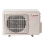 Mitsubishi - 9k BTU Cooling + Heating - M-Series One-Way Ceiling Cassette Air Conditioning System - 19.5 SEER