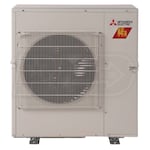 Mitsubishi Wall Mounted 2-Zone H2i System - 24,000 BTU Outdoor - 9k + 12k Indoor - 19.0 SEER2