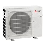 Mitsubishi Wall Mounted 4-Zone System - 36,000 BTU Outdoor - 9k + 9k + 9k + 9k Indoor - 19.2 SEER2