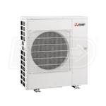 Mitsubishi One-Way Ceiling Cassette 4-Zone System - 42,000 BTU Outdoor - 6k + 6k + 18k + 18k Indoor - 19.7 SEER2
