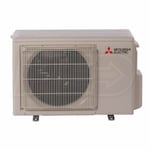 Mitsubishi - 15k BTU Cooling + Heating - M-Series Ceiling Cassette Air Conditioning System - 19.8 SEER