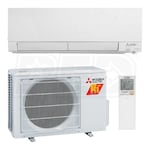 Mitsubishi - 12k BTU Cooling + Heating - M-Series H2i Wall Mounted Air Conditioning System - 26.1 SEER