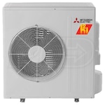 Mitsubishi - 24k BTU Cooling + Heating - M-Series H2i Wall Mounted Air Conditioning System - 21.5 SEER2