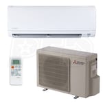 Mitsubishi - 15k BTU Cooling + Heating - HM-Series Wall Mounted Air Conditioning System - 18.0 SEER