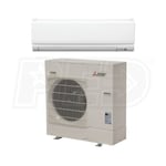 Mitsubishi - 30k BTU Cooling + Heating - P-Series Wall Mounted Air Conditioning System - 19.8 SEER