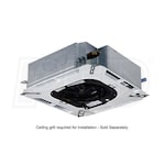 Mitsubishi - 42k BTU Cooling + Heating - P-Series Ceiling Cassette Air Conditioning System - 21.5 SEER2