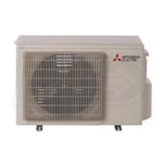 Mitsubishi - 9k BTU Cooling + Heating - M-Series Concealed Duct Air Conditioning System - 15.0 SEER