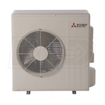 Mitsubishi - 18k BTU Cooling + Heating - M-Series Concealed Duct Air Conditioning System - 17.5 SEER