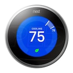 Nest Learning Thermostat - 3rd Generation - Stainless Steel - 3H/2C - 7-Day Programmable