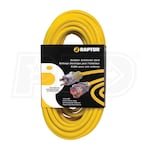 Raptor Tools - Heavy Duty Extension Cord - 100' - Yellow