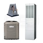 Revolv - 3.5 Ton Cooling - 72k BTU/Hr Heating - Air Conditioner + Gas Furnace Kit - 13.4 SEER2 - For Downflow Installation - Front Return