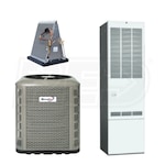 Revolv - 2.5 Ton Cooling - 56k BTU/Hr Heating - Heat Pump + Multi-Speed Furnace Kit - 14.0 SEER - 80% AFUE - For Downflow Installation