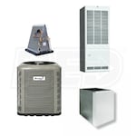 Revolv - 3.5 Ton Cooling - 56k BTU/Hr Heating - Heat Pump + Multi-Speed Furnace Kit - 14.0 SEER - 80% AFUE - For Downflow Installation