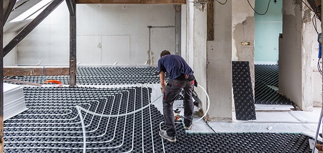 Radiant floor heating