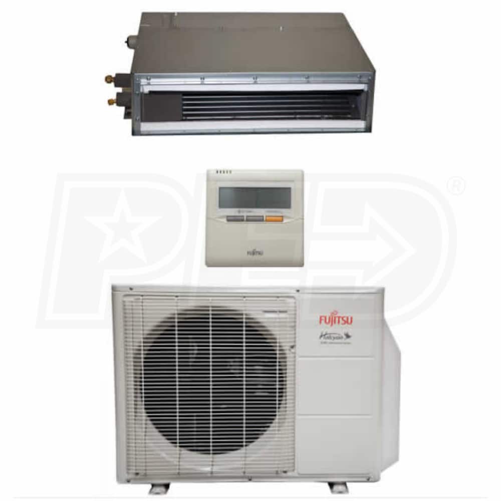 conversie Verdragen Op het randje Fujitsu 12RLFCD - 12k BTU Cooling + Heating - Slim Concealed Duct Air  Conditioning System - 20.0 SEER