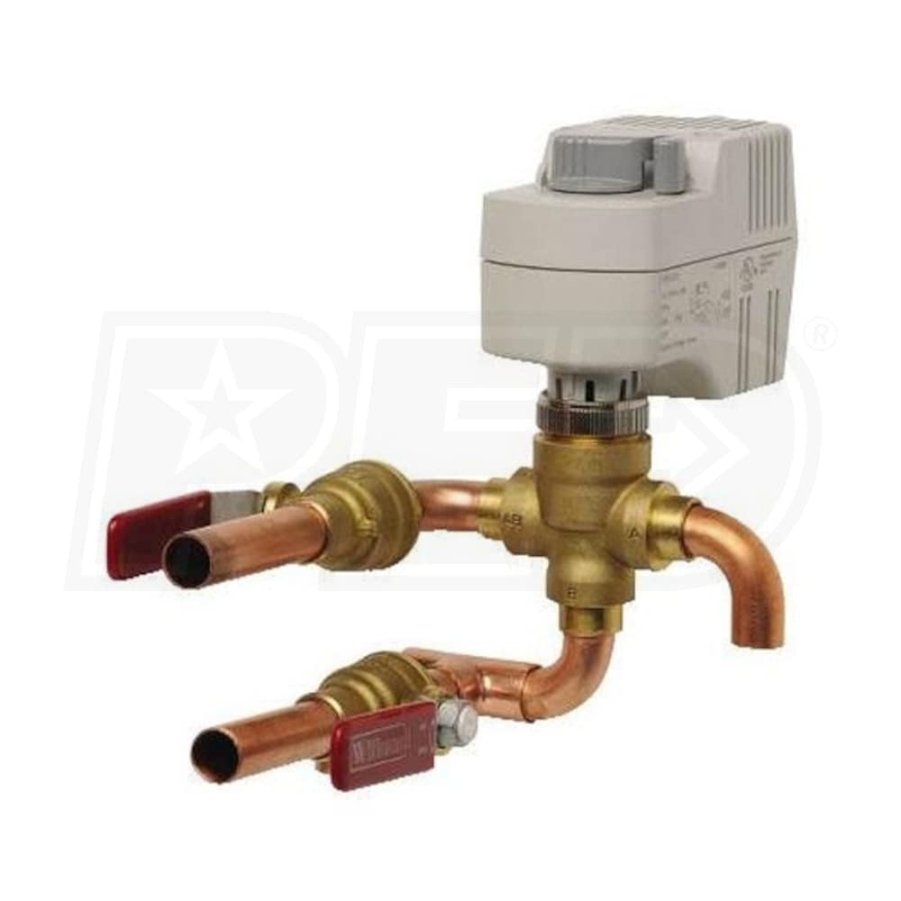 Williams P10 1/2' ThreeWay 30 PSI Valve Body and 208V Valve Actuator