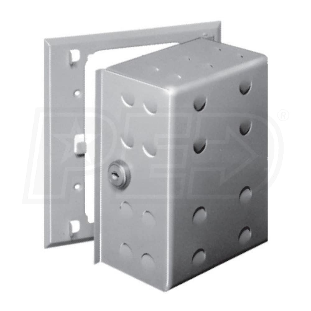 White Rodgers F290222 Thermostat Guard, Metal 65/8\InchL x 41/2