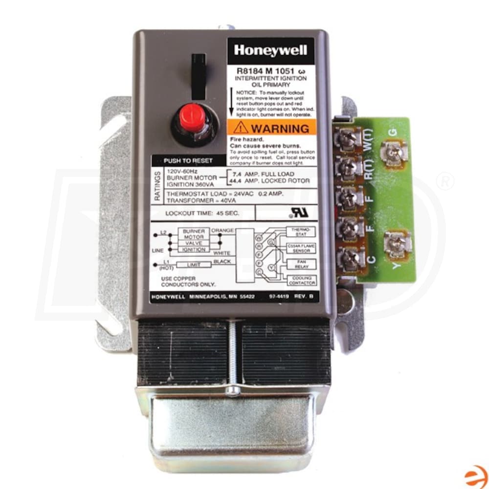 Honeywell R8184G4082 Protectorelay Oil Burner Control, 45 Seconds Lock