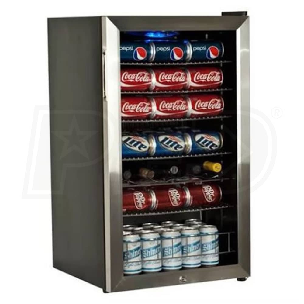 Edgestar BWC120SSLT - 103 Can 5 Bottle Free Standing Beverage